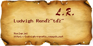 Ludvigh Renátó névjegykártya