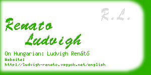renato ludvigh business card